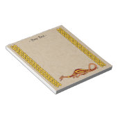 Ontwerp van de middeleeuwse draak 2015 notitieblok (Schuin)