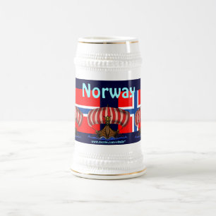 Ontwerp van de mok van bier van Kool Noorwegen