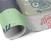 Ontwerp van de motorfiets cadeaupapier (Rol Hoek)