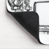 Ontwerp van de naaimachine muismat (Hoek)