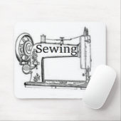 Ontwerp van de naaimachine muismat (Met muis)