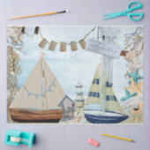 Ontwerp van de Nautische reeks 4 Tissuepapier (Craft)