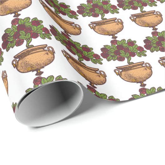  ontwerp van de nieuwe roos cadeaupapier (Rol Hoek)