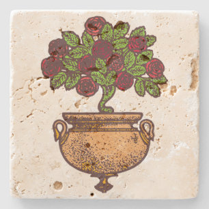  ontwerp van de nieuwe roos stenen onderzetter