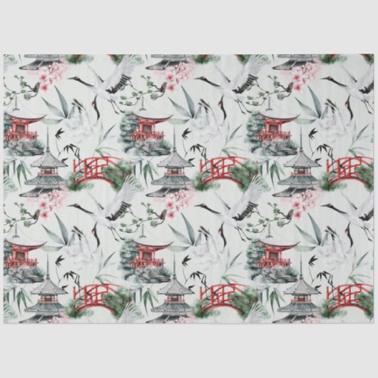 Ontwerp van de Okinawa-reeks 7 Tissuepapier (Voorkant)