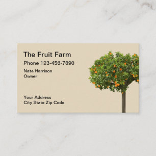 Ontwerp van de Oranje fruitbomen van Boerderij Visitekaartje
