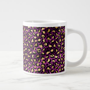 Ontwerp van de Paarse en Gold Leopard-reeks 1 Extra Grote Beker