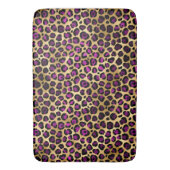 Ontwerp van de Paarse en Gold Leopard-reeks 4 Badmat (Voorkant Verticaal)