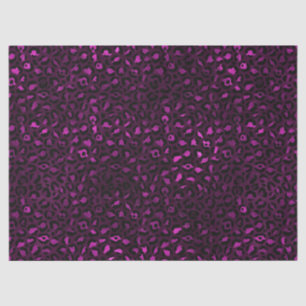 Ontwerp van de Paarse en Gold Leopard-reeks 5 Tissuepapier
