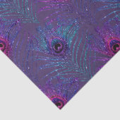 Ontwerp van de Peacock-doezelreeks van Glitter Pea Tissuepapier (Detail)