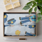 Ontwerp van de politiereeks 4 tissuepapier (Geschenk)