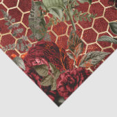 Ontwerp van de Red Rose Bee-reeks 59 Tissuepapier (Detail)