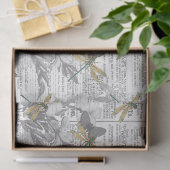  ontwerp van de Reeks Dragonflies 16 Tissuepapier (Geschenk)