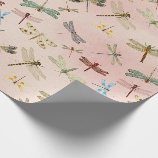 ontwerp van de Reeks Dragonflies 3 Cadeaupapier (Hoek)