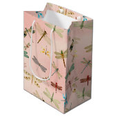  ontwerp van de Reeks Dragonflies 3 Medium Cadeauzakje (Voorkant Gekanteld)