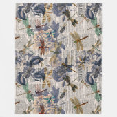 ontwerp van de Reeks Dragonflies 5 Fleece Deken (Voorkant)