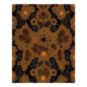 Ontwerp van de regale chocofractal perfect poster