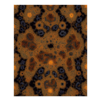 Ontwerp van de regale chocofractal perfect poster
