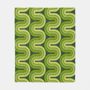 Ontwerp van de retro geometrische gradiënt fleece deken