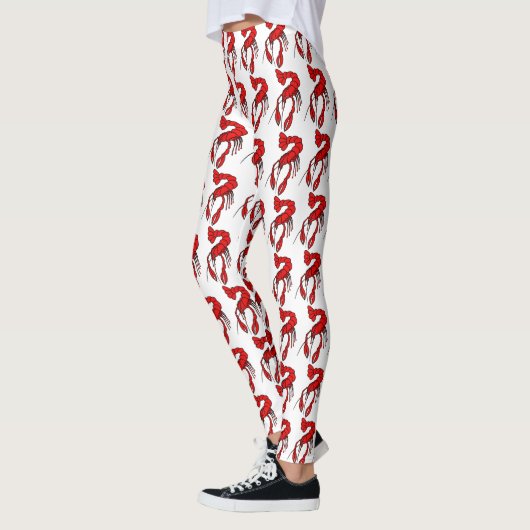 Ontwerp van de Rivierkreeften van de pret het Rode Leggings (Links)