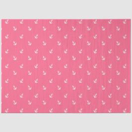 Ontwerp van de roze en de zeemachtserie Nautical S Tissuepapier