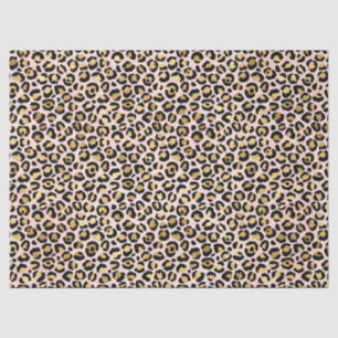 Ontwerp van de Roze en Gold Leopard-reeks 12 Tissuepapier