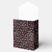Ontwerp van de Roze en Gold Leopard-reeks 14 Bedankdoosjes (Geopend)