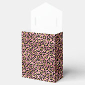 Ontwerp van de Roze en Gold Leopard-reeks 15 Bedankdoosjes (Geopend)