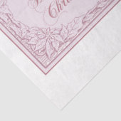 Ontwerp van de roze waterkleurige kerstserie 10 tissuepapier (Detail)