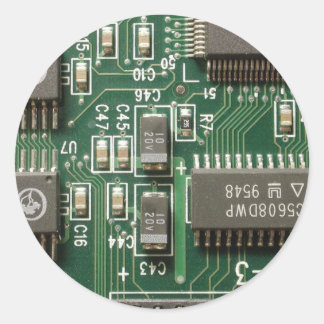 Ontwerp van de schakelkaart ronde sticker