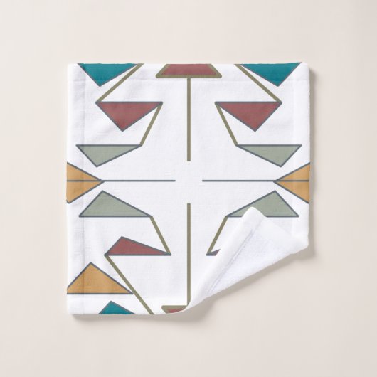 Ontwerp van de Southwestern Oblique driehoek Bad Handdoek (Wasdoekje)