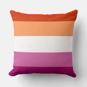 Ontwerp van de speciale vlag van Lesbian pride Kussen