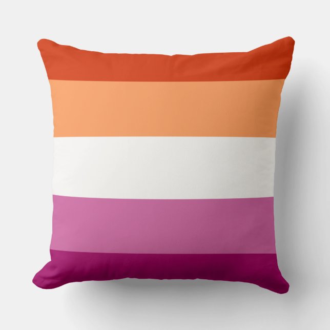 Ontwerp van de speciale vlag van Lesbian pride Kussen (Voorkant)
