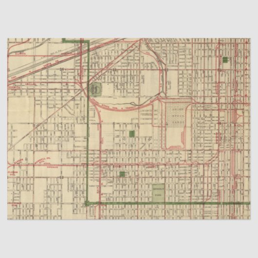 Ontwerp van de Stadskaartreeks 1 Tissuepapier (Voorkant)