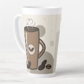 ontwerp van de stomende latte-Mok Latte Mok (Linkerhoek)