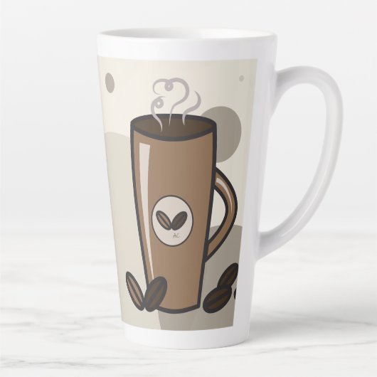 ontwerp van de stomende latte-Mok Latte Mok (Rechts)