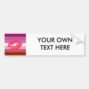 ONTWERP VAN DE STREPEN VAN DE VLAG VAN DE TROTS BUMPERSTICKER