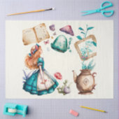 Ontwerp van de Tea Party reeks van Alice 9 Tissuepapier (Craft)