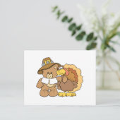 ontwerp van de tedy - Thanksgiving van turkije Feestdagenkaart (Staand voorkant)
