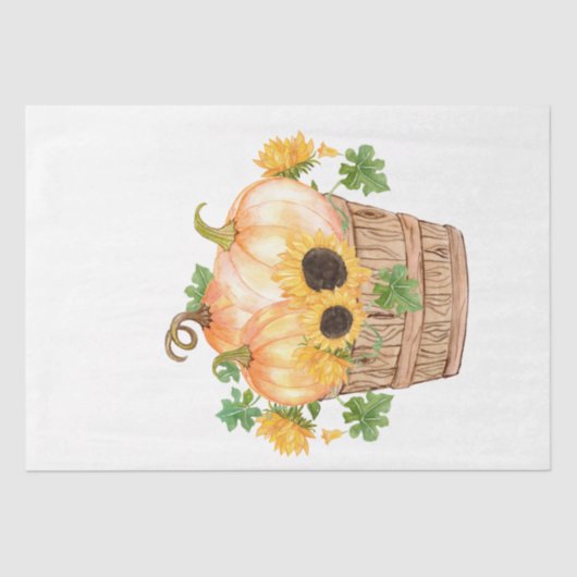 Ontwerp van de Thanksgiving Pumpkin-reeks 23 Tissuepapier (Voorkant)