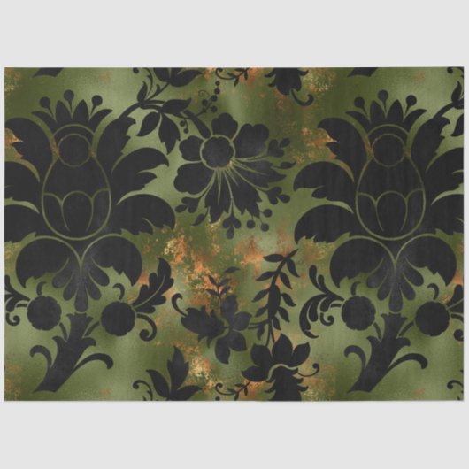 Ontwerp van de Tijgerreeks van koper 7 Tissuepapier (Voorkant)