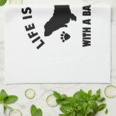 ontwerp van de troebelhond theedoek (Gevouwen)