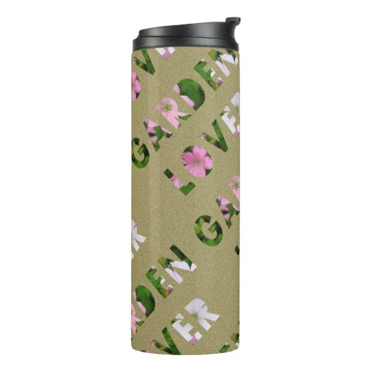 Ontwerp van de tuinloper thermosbeker (Gedraaid links)