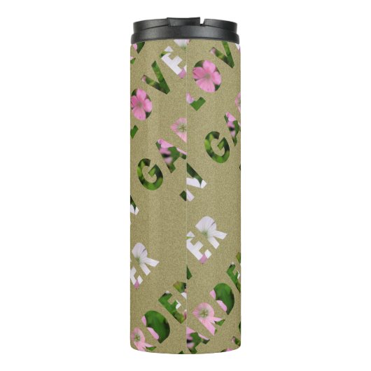 Ontwerp van de tuinloper thermosbeker (Achterkant)