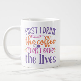 Ontwerp van de verzorger en de arts extra grote beker