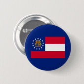 Ontwerp van de vlag van Georgia Ronde Button 5,7 Cm (Voorkant /achterkant)