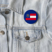Ontwerp van de vlag van Georgia Ronde Button 5,7 Cm (In situ)