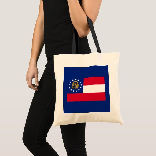 Ontwerp van de vlag van Georgia Tote Bag (Voorkant (product))