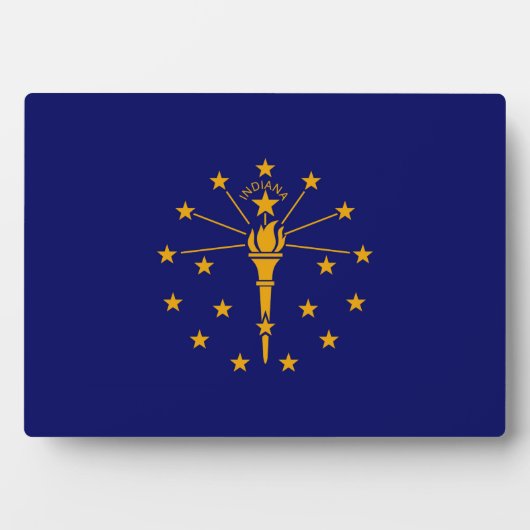 Ontwerp van de vlag van Indiana Fotoplaat (voorkant)