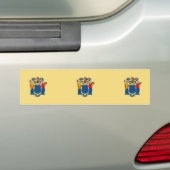 Ontwerp van de vlag van New Jersey Bumpersticker (Op auto)